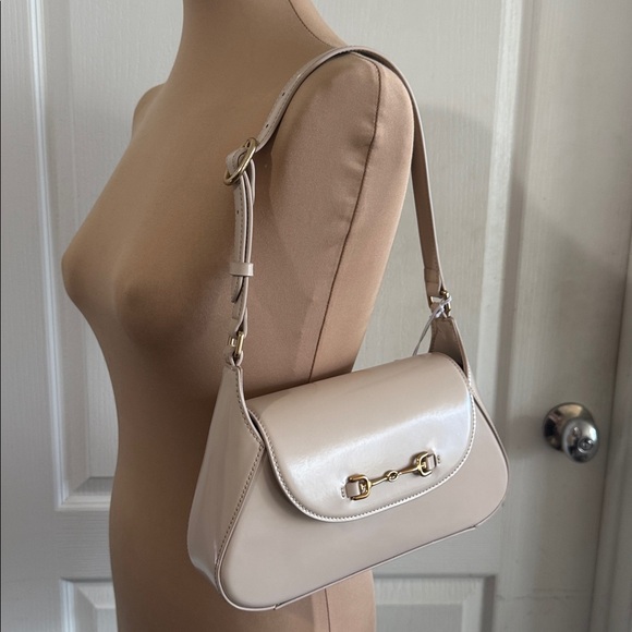 Sam Edelman Loraine Flap Beige Shoulder Bag - Picture 5 of 12